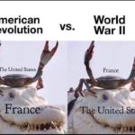 history-memes history text: American Revolution The United States World War Il France France T e United States—  history
