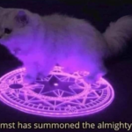 Whomst has summoned the almighty one Animal meme template blank