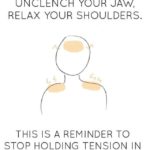wholesome-memes cute text: SOFTEN YOUR FOREHEAD, UNCLENCH YOUR JAW, RELAX YOUR SHOULDERS. THIS IS A REMINDER TO STOP HOLDING TENSION IN YOUR BODY  cute