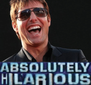 Tom Cruise Absolutely Hilarious Cobra Kai Reaction search meme template
