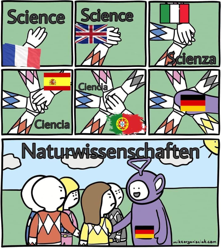 Meme, German, Countries, Comic, Putting Hands In other-memes dank text: Science Sdence Natteen 