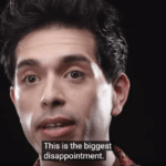 Brandon Rogers saying "This is the biggest disappointment.".  meme template blank Brandon, Disappointment, Saying, Rogers, Biggest