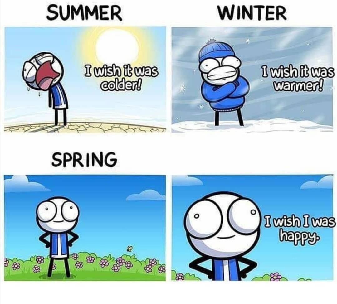 dank other-memes dank text: SUMMER older! SPRING WINTER i wish I was happy 