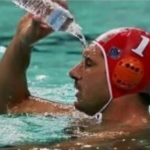 Man in pool pouring water on himself LOTR meme template