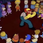 Willie fighting children Simpsons meme template blank  Simpsons, Willie, Fighting, Threatening, Children, Punching, Crowd, Group