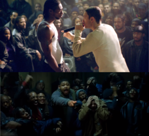 Eminem Rap Battle Crowd meme template