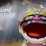 Wario winning with no cost and laughing  meme template blank Wario, Laughing, Winning