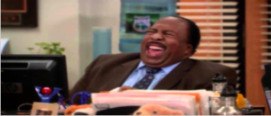 Stanley Laughing The Office meme template