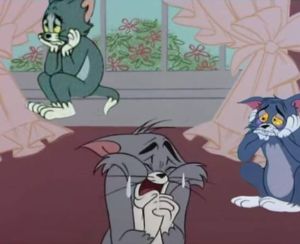 Multiple Sad Tom Cats Tom and Jerry meme template