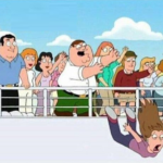 Peter Griffin throwing woman  Board meme template