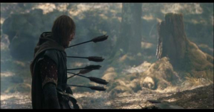 Boromir shot with six arrows Arrow meme template