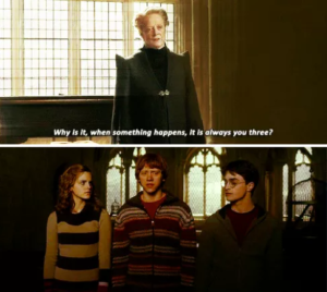 Why is it always you three? Harry Potter meme template