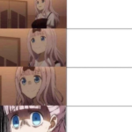 Pink haired anime girl reacting Anime meme template blank  Anime, Girl, Chika, Reacting, Drake, Pink, Hair, Nervous, Worried, Anxiety