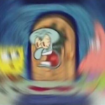 Blurred Squidward yelling at Spongebob and Patrick Spongebob meme template blank  Spongebob, Squidward, Yelling, Patrick, Angry, Screaming, Door, Radial Blur