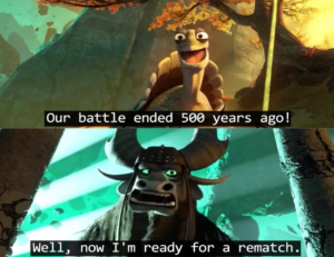 Our battle ended 500 years ago Vs Vs. meme template