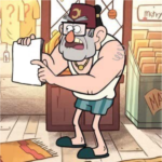 Stan holding note, pointing to it Holding Sign meme template blank  Holding Sign, Gravity Falls, Stan, Pointing, Opinion