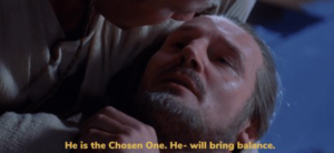 He is the Chosen One. He will bring balance Obi-Wan meme template