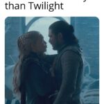 Game of thrones memes Game of thrones, Twilight, Jon, Jaime text: A worse love story than Twilight 