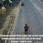 Dank Memes Dank, India, Indian, SEA, Europeans text: Europeail neonle drive right side on the road, BritiSh oeoole drive left side ot the road, Indians : road is road  Dank, India, Indian, SEA, Europeans