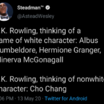 Black Twitter Memes Tweets, Hermione, Dean Thomas, Asian, Rowling, Crabbe  May 2020