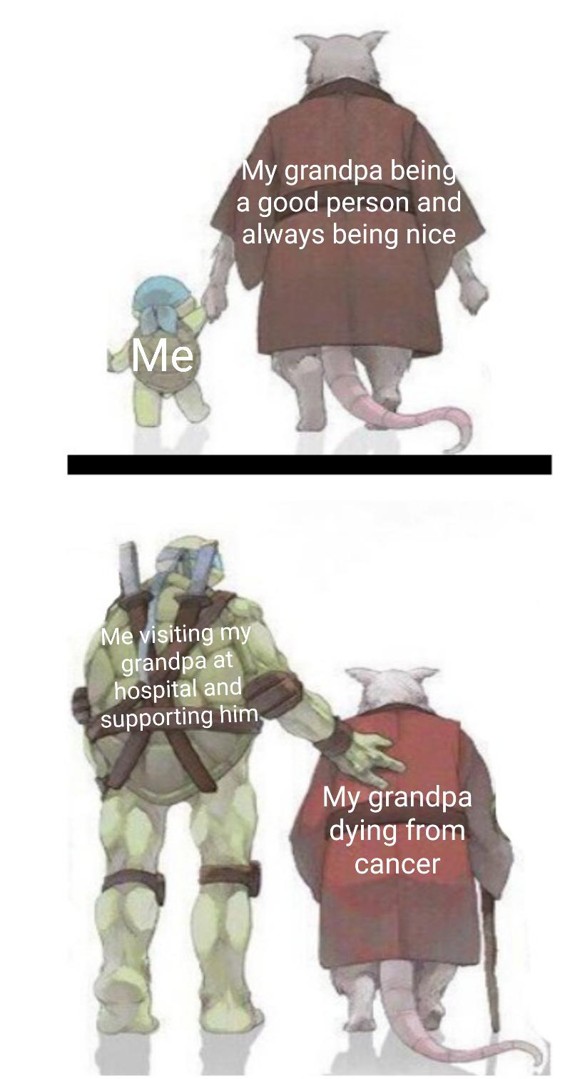 Cute, wholesome memes,  Wholesome Memes Cute, wholesome memes,  text: y grandpa bein a good person and always being nice l$itingqmy•, g ndpåa v,hbspit91 an supporting him My grandpa dying from cancer 