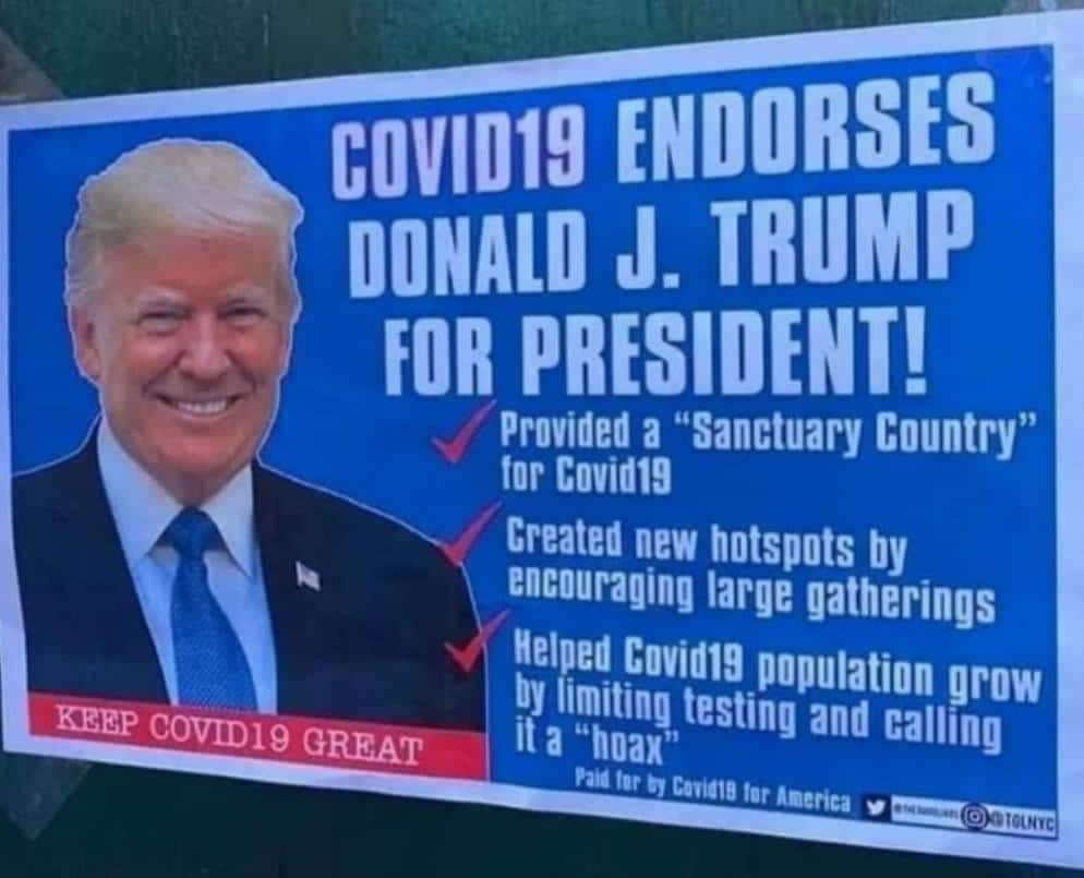 Political, World, The United States, COVID, Trump, Advisors Political Memes Political, World, The United States, COVID, Trump, Advisors text: ENDORSES J. TRUMP PRESIDENT! Provided a 