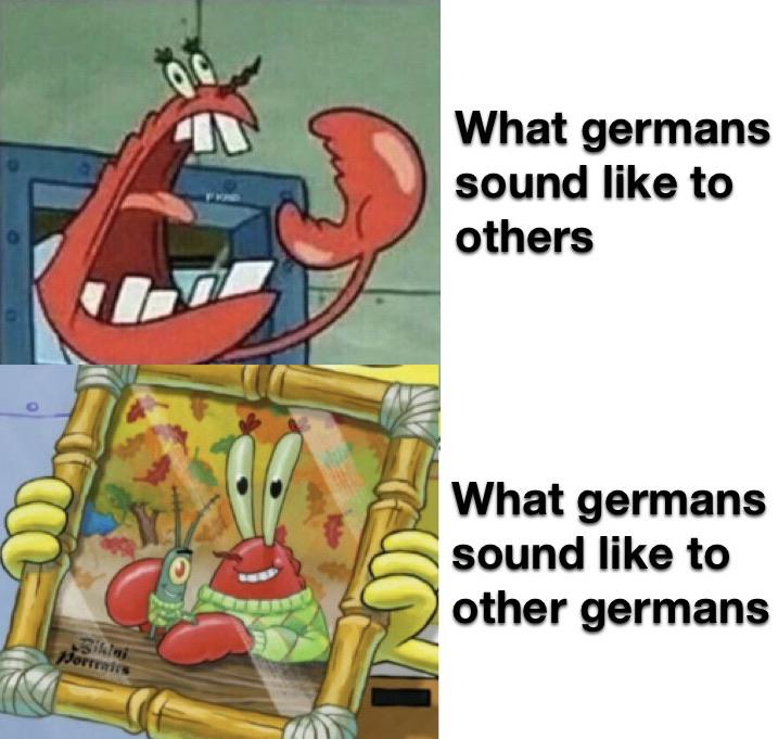 Spongebob, German, Hitler, English, Tag, Germans Spongebob Memes Spongebob, German, Hitler, English, Tag, Germans text: What germans sound like to others What germans sound like to other germans 
