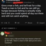 History Memes History, Capitalism, Fascism, Theocracy, Kill, Fishing text: O, r/Showerthoughts Posted by —_somewhere • 2h Give a man a fish, and he