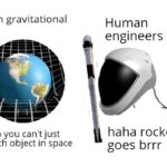 Dank Memes Dank, SpaceX, Haha, Bravo text: Earth gravitational Human pull launch object in space goes brrr  Dank, SpaceX, Haha, Bravo