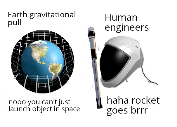 Dank, SpaceX, Haha, Bravo Dank Memes Dank, SpaceX, Haha, Bravo text: Earth gravitational Human pull launch object in space goes brrr 
