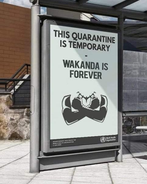 Thanos,  Avengers Memes Thanos,  text: THIS QUARANTINE IS TEMPORARY WAKANDA IS FOREVER 