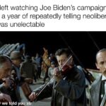 Political Memes Political, Biden, Trump, Tara Reade, American text: The left watching Joe Biden