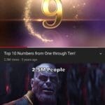 Avengers Memes Thanos, BrfXUmM text: Top 1 0 Numbers from One through Ten! 2.5M views • 3 years ago 2.5M;People Show me.  Thanos, BrfXUmM