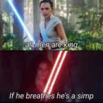 Star Wars Memes Sequel-memes, Male text: allsnien are king If he brea!.hes he