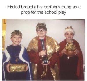 Christian Memes Christian, Christian, God, Xbox, Spirit, Lord text: this kid brought his brother's bong as a prop for the school play