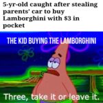 Spongebob Memes Spongebob,  text: 5-yr-old caught after stealing parents