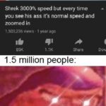 Dank Memes Dank, Ffqc, Shrek, YouTube, Turns, People text: Shrek 3000% speed but every time you see his ass it
