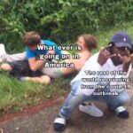 Dank Memes Dank, America, Americans, American, Australia, Philippines text: What everéis going on in America world recovering from outbreak  Dank, America, Americans, American, Australia, Philippines