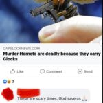 cringe memes Cringe, Glock text: CAPSLOCKNEWS.COM Murder Hornets are deadly because they carry Glocks O Like C) Comment @ Send T s are scary times. God save us Just now Like Reply  Cringe, Glock