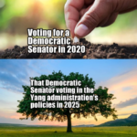 memes misc text: Senatorin 2020 That Democratic Senatoivoting in the Yang administration