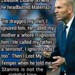 Game of thrones memes Game of thrones, Stannis, Robert, Materazzi text: Zinedine Zidane on why headbutted Materrazil f "He dragged my shirt, I Fignored him, He called my mother a 