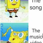 Spongebob Memes Spongebob, MGMT text: The song The music video  Spongebob, MGMT