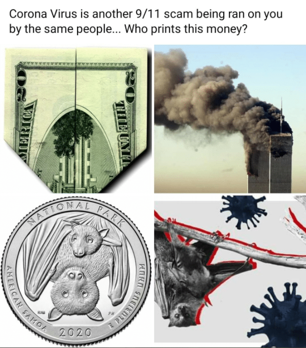 Political, COVID boomer memes Political, COVID text: Corona Virus is another 9/11 scam being ran on you by the same people... Who prints this money? 7.0iO 
