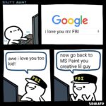 Wholesome Memes Wholesome memes, Google, NSA, FBI, DuckDuckGo, DNS text: BILLY