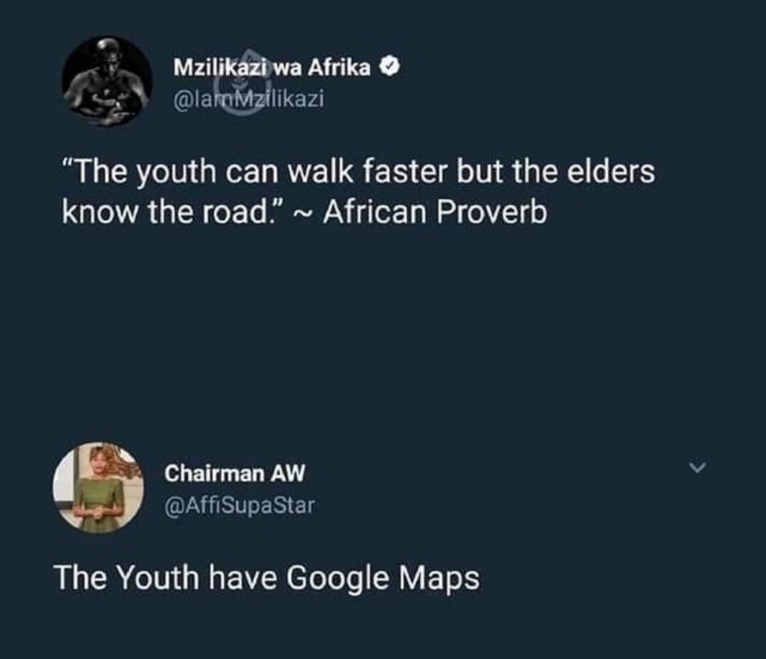 Tweets, Google, MapQuest, African, Google Maps, Swahili Black Twitter Memes Tweets, Google, MapQuest, African, Google Maps, Swahili text: Mzilikazr wa Afrika 