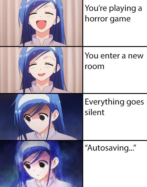 Funny, Press, SHIFT, Fumino, Shift, SCP other memes Funny, Press, SHIFT, Fumino, Shift, SCP text: You're playing a horror game You enter a new room Everything goes silent 