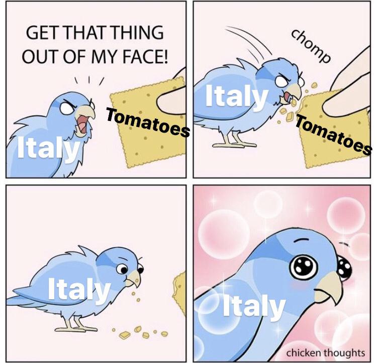 History, Italian, Europe History Memes History, Italian, Europe text: GET THAT THING OUT OF MY FACE! matoe flt'ly\ —Italy, • etoe chicken thoughts 