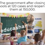 Dank Memes Dank, Europe, India, Germany, America, September text: The government after closing schools at 120 cases and reopening them at 150,000. EUROPE duca ha  Dank, Europe, India, Germany, America, September