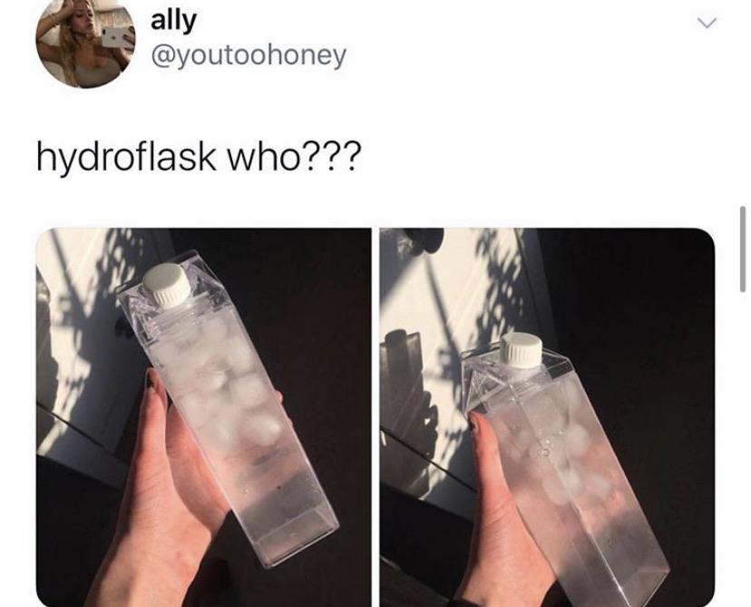 Water, XHJNT, Sivene-Leakproof-Transparent-Portable-Drinkware Water Memes Water, XHJNT, Sivene-Leakproof-Transparent-Portable-Drinkware text: @youtoohoney hydroflask who??? 