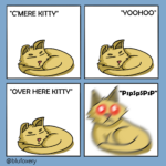 Comics "here kitty" (from azpproject), Here Kitty text: "C